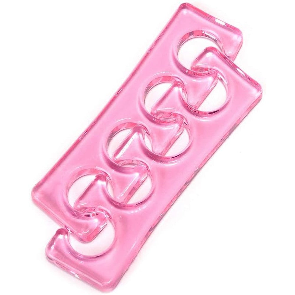 Rolabling flexible soft silicone pedicure toe separators front view