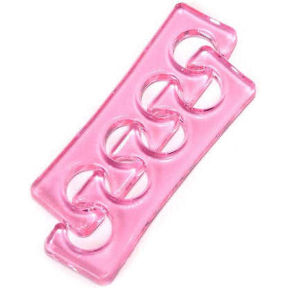 Rolabling flexible soft silicone pedicure toe separators front view