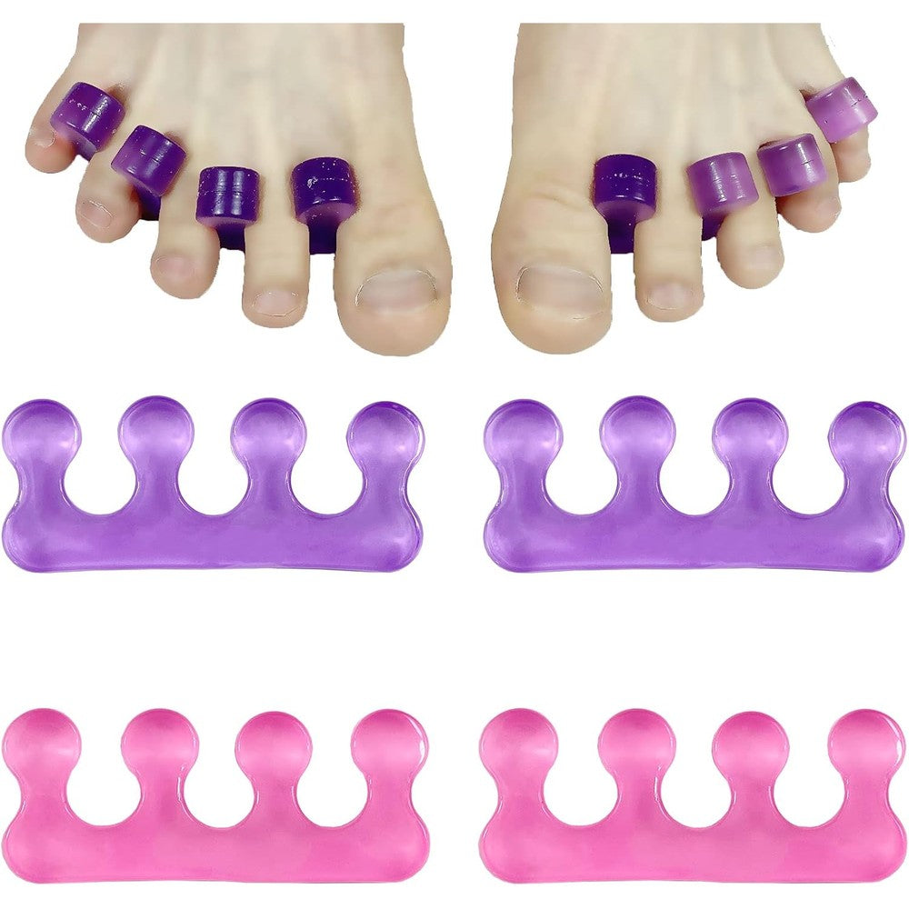 Ronchall 4 Pcs Gel Toe Separators front view for pedicure