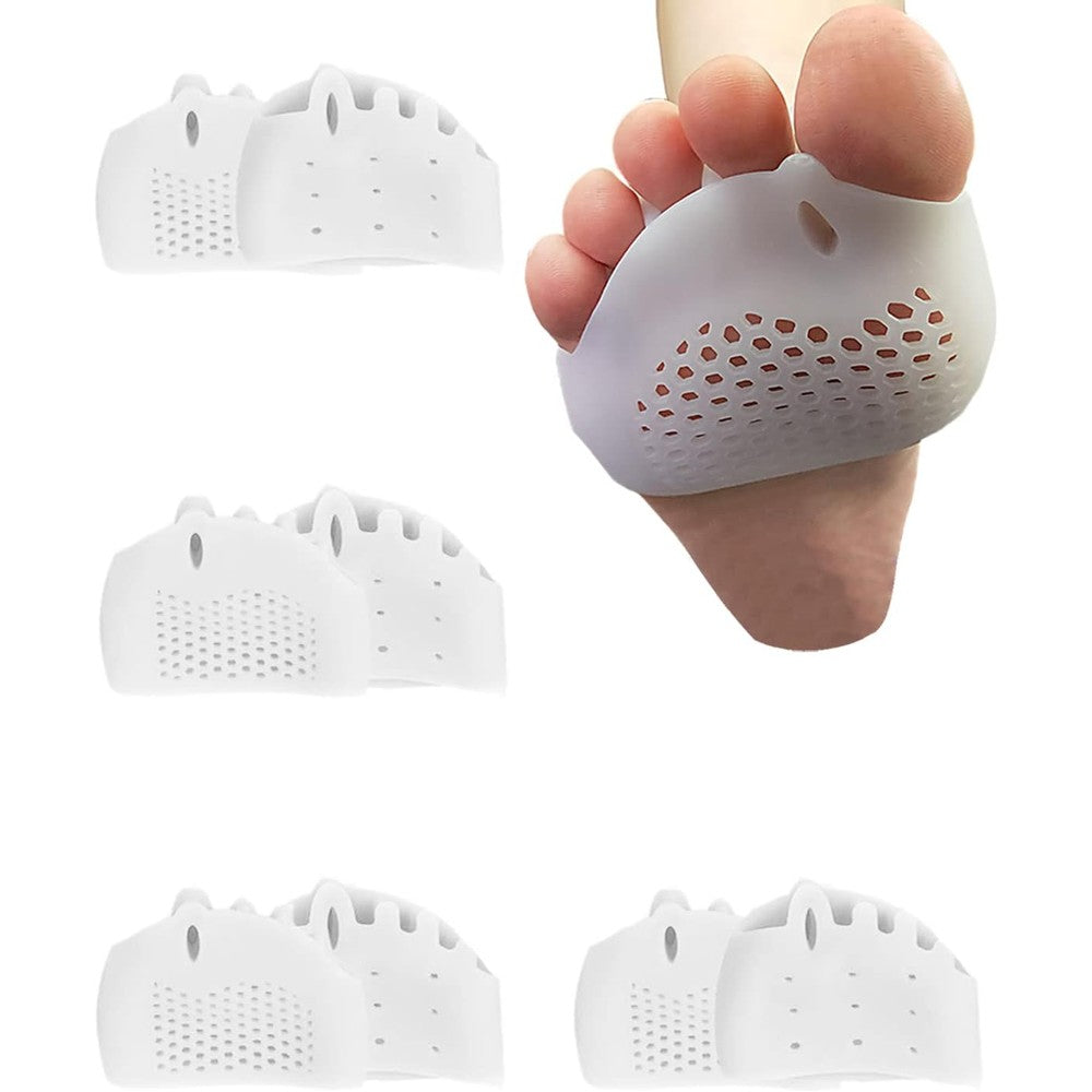 Golbylicc 4 Pairs Metatarsal Gel Pads and Toe Spacers front view