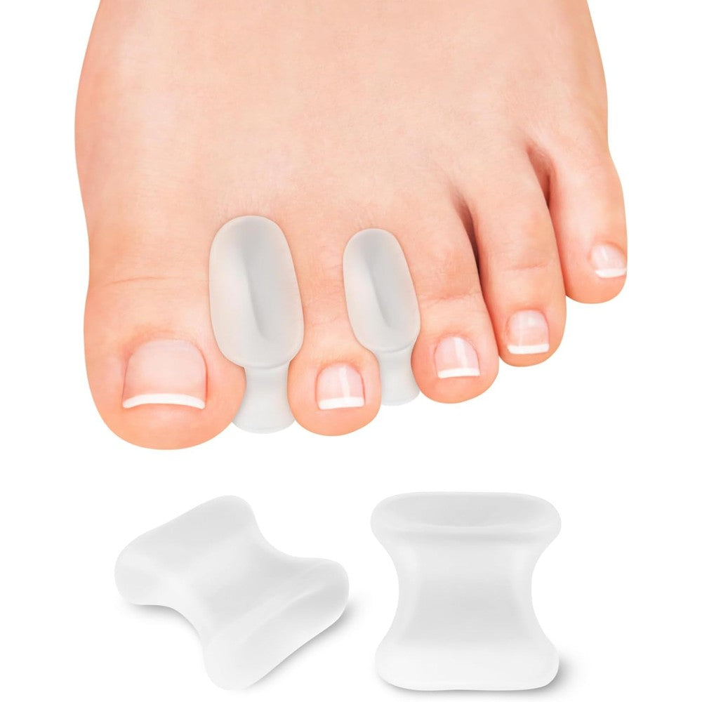 Pgrode 12 pack gel toe separators front view for bunion pain relief