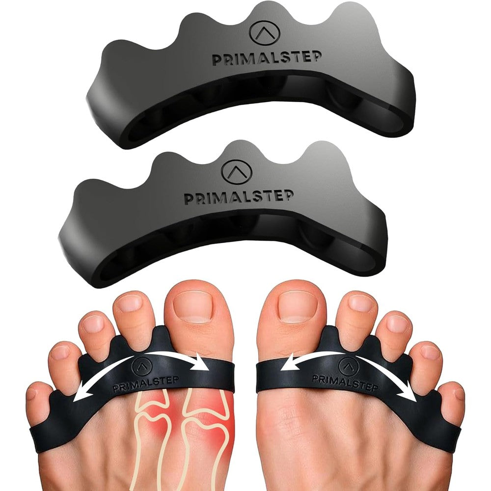 PrimalStep XL toe separators front view for bunion relief