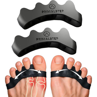 PrimalStep XL toe separators front view for bunion relief
