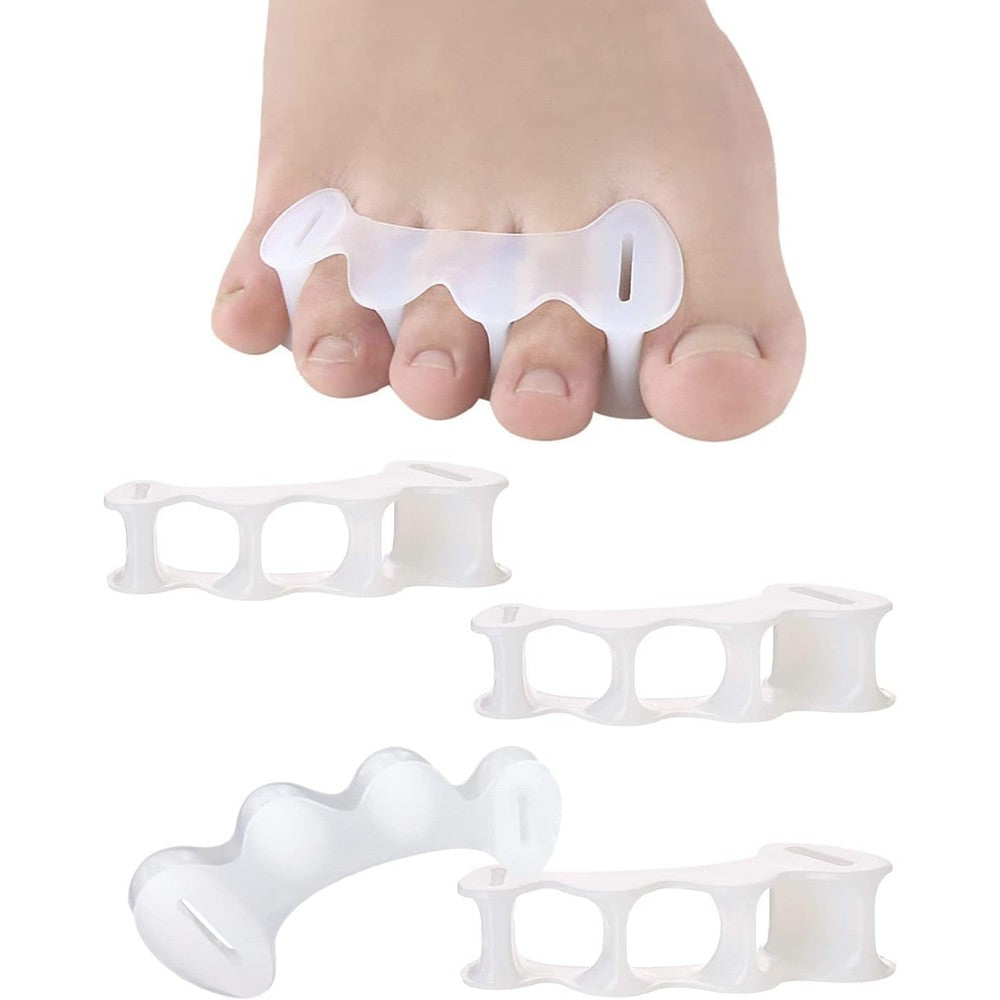 Golbylicc silicone toe separators front view for bunion relief