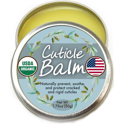 Aode Organic Cuticle Cream Balm tin front view 1.75 ounce