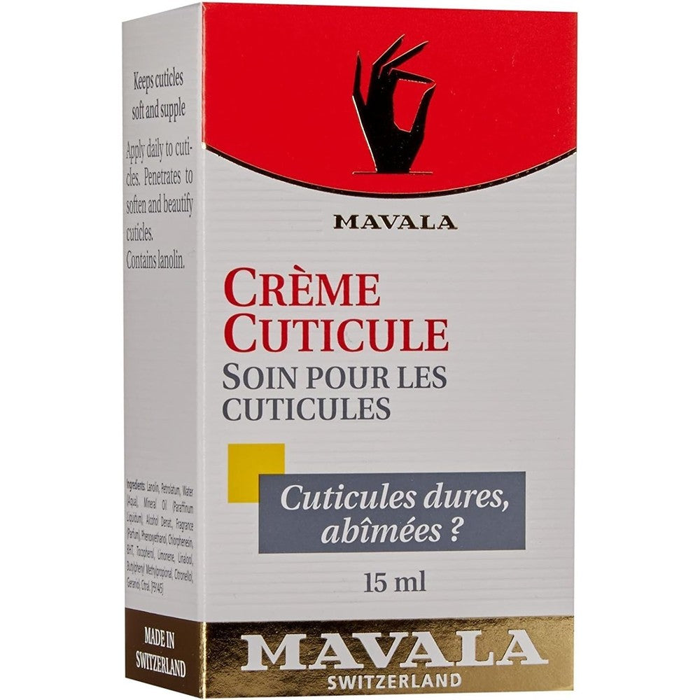 Mavala Cuticle Cream 15 ml tube front view for nail care