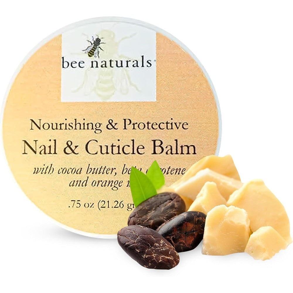 Bee Naturals Nail and Cuticle Balm front view in tin