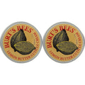 Burt's Bees Lemon Butter Cuticle Cream double pack front view showing the classic round yellow metal tins.