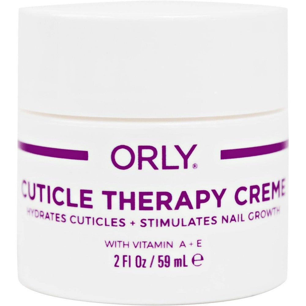 Orly Cuticle Therapy Cream 2 Fluid Ounce jar front view for professional nail care.