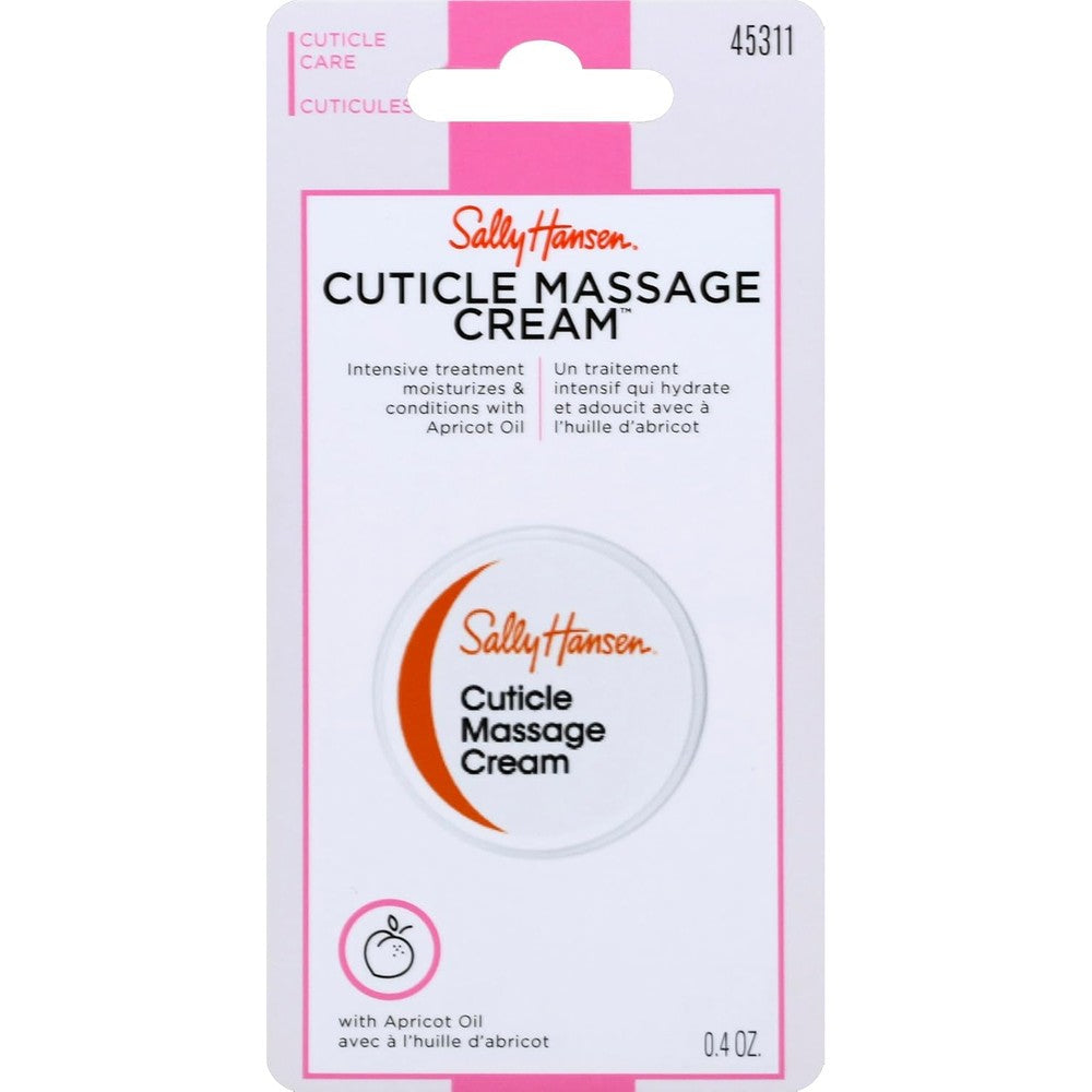 Sally Hansen Cuticle Massage Cream jar front view for nail care