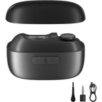 Generic 3-in-1 electric nail clipper in matte black front view