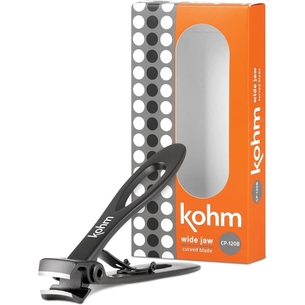Kohm CP-120L heavy duty wide jaw toenail clipper front view