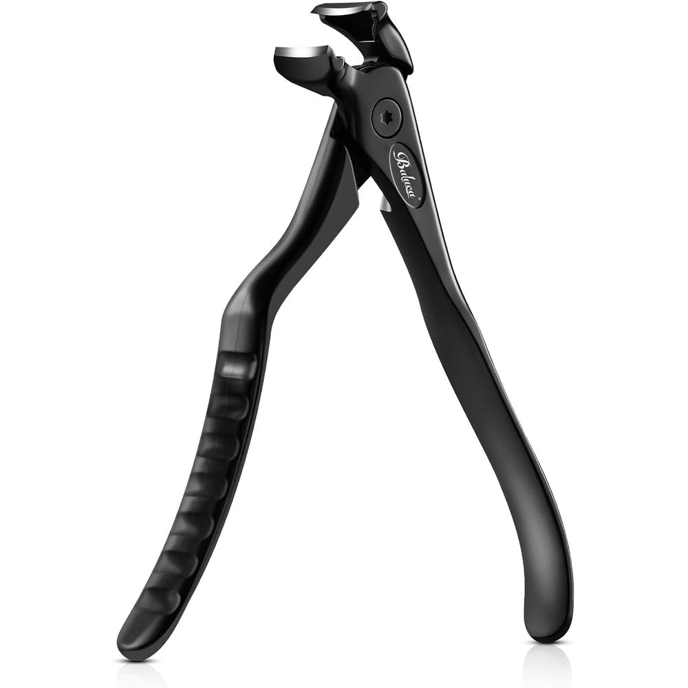 Baluca Ergonomic Nail Clipper for Seniors front view matte black finish