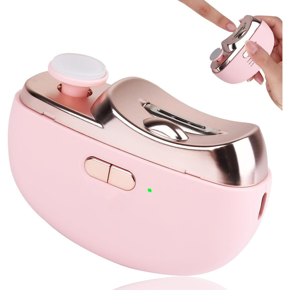 Superzzkke upgraded electric nail clipper with LED light front view