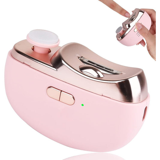 Superzzkke upgraded electric nail clipper with LED light front view