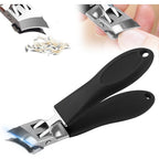 Yawota Wide Jaw Opening Anti-Splash Slanted Nail Clipper front view