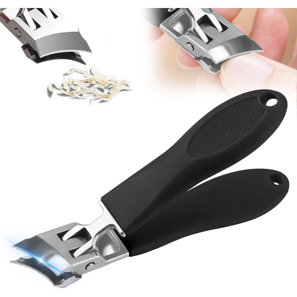Yawota Wide Jaw Opening Anti-Splash Slanted Nail Clipper front view