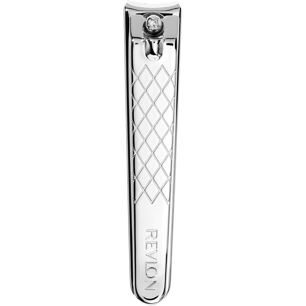 Revlon Toenail Clipper front view showing stainless steel finish