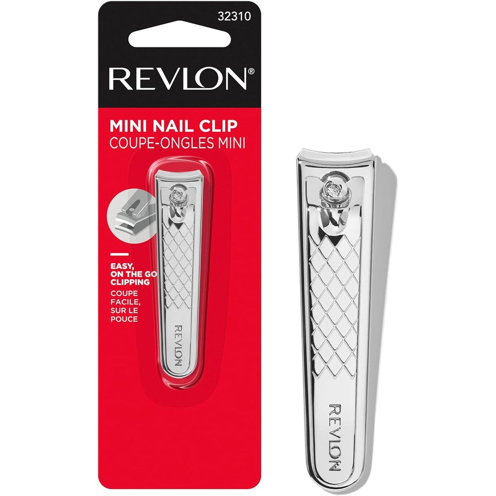 Revlon Compact Stainless Steel Nail Clipper front view