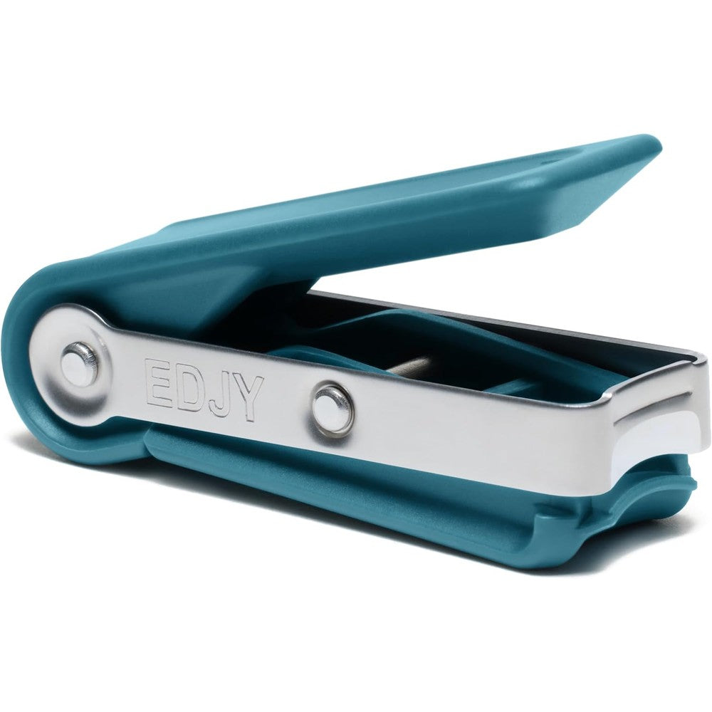 Edjy Fingernail Cutter blue precision stainless steel tool front view