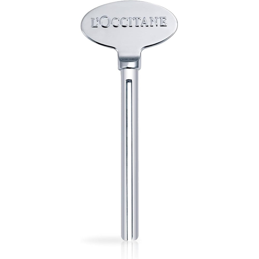 L'Occitane Reusable Magic Key silver metal tube squeezer tool.