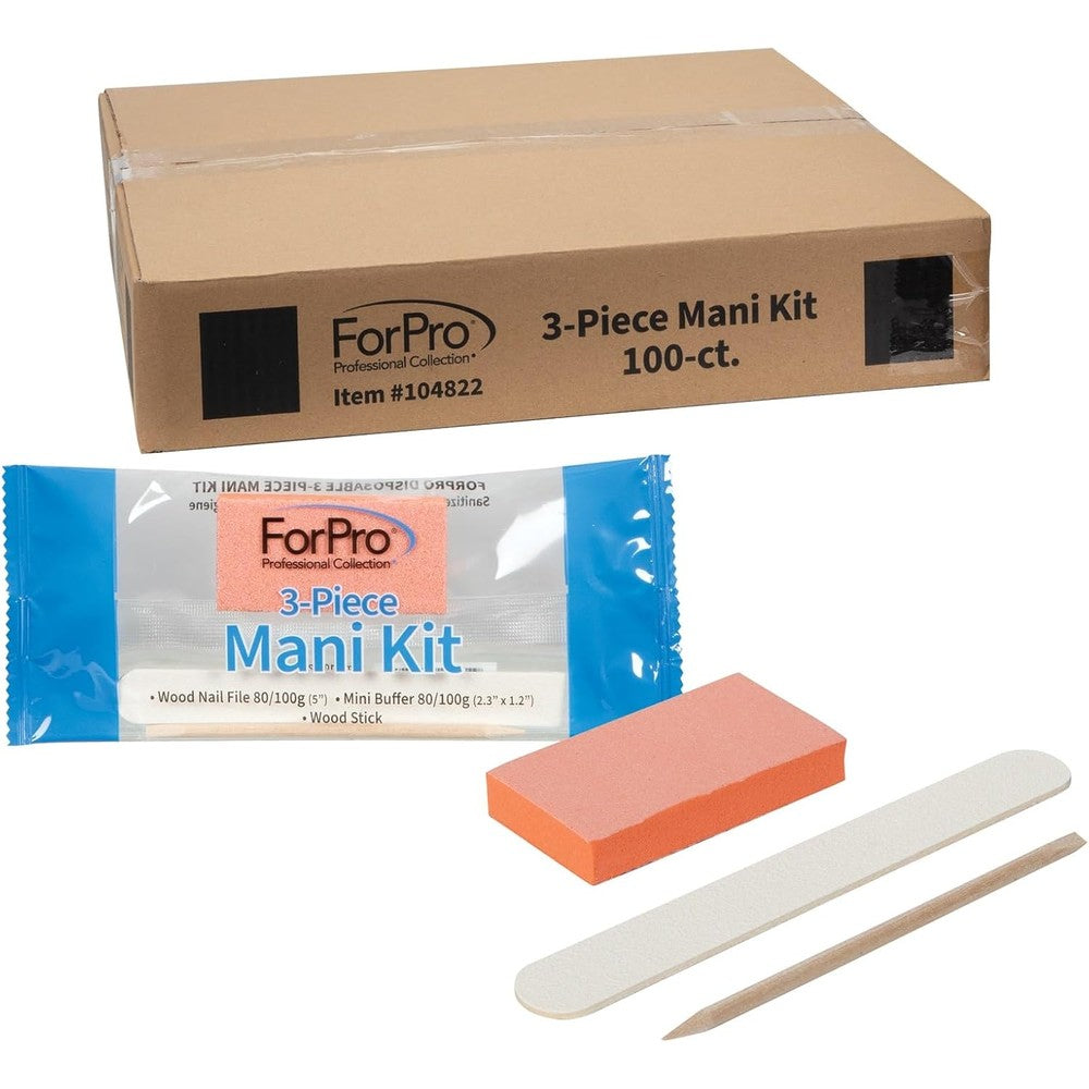 ForPro Professional Collection 3 Piece Mani Kit front view