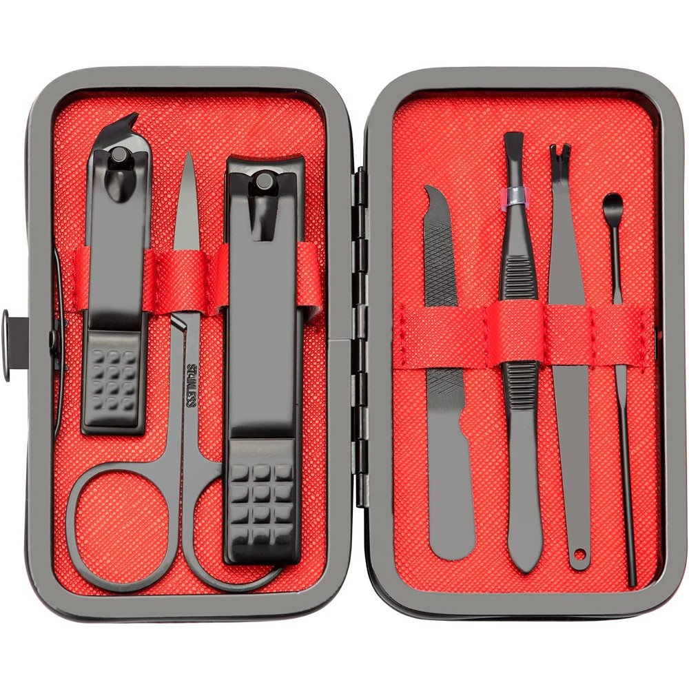 Nzknp 7-in-1 stainless steel manicure set front view
