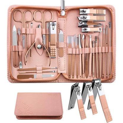 Woama 30 in 1 manicure pedicure kit professional stainless steel set