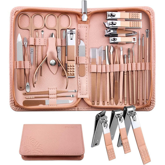 Woama 30 in 1 manicure pedicure kit professional stainless steel set