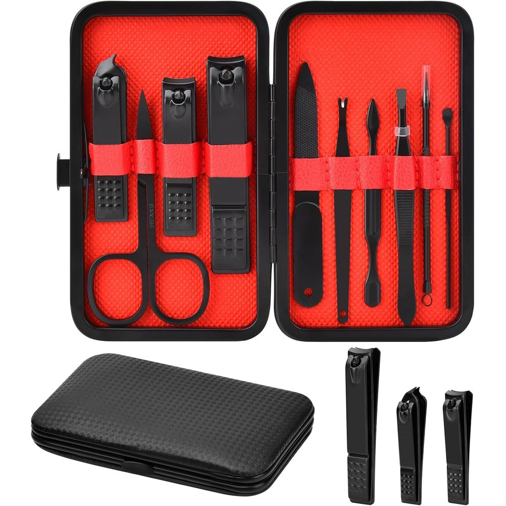 Terulltase professional stainless steel manicure kit front view