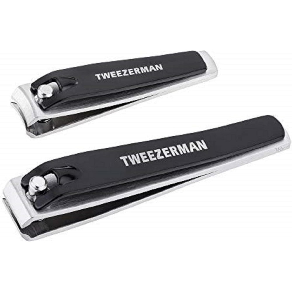 Tweezerman Stainless Steel Combo Clipper Set front view professional nail grooming tool