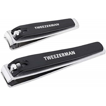 Tweezerman Stainless Steel Combo Clipper Set front view professional nail grooming tool
