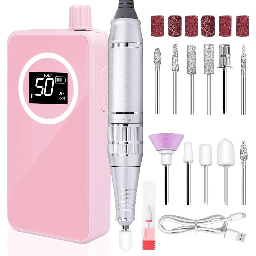 Shilpkala Enterprises portable electric nail drill pink front view