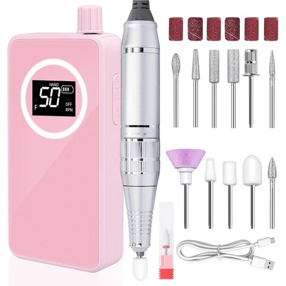 Shilpkala Enterprises portable electric nail drill pink front view