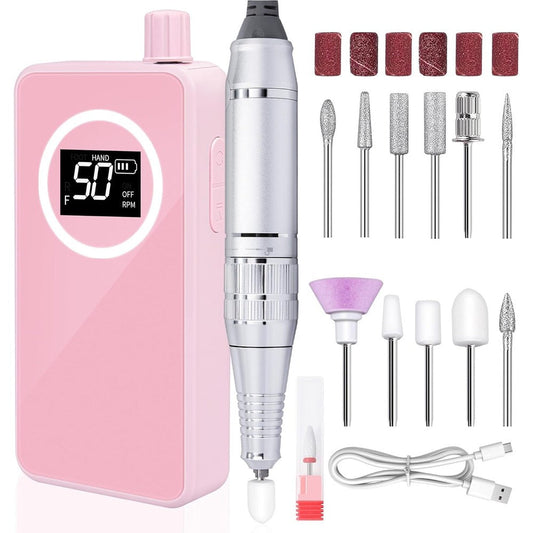 Shilpkala Enterprises portable electric nail drill pink front view