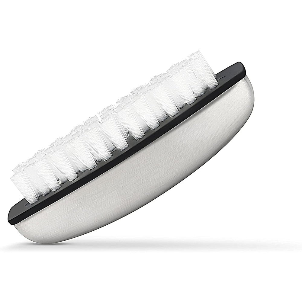 HONOMA stainless steel hand and nail brush cleaner front view on bathroom counter