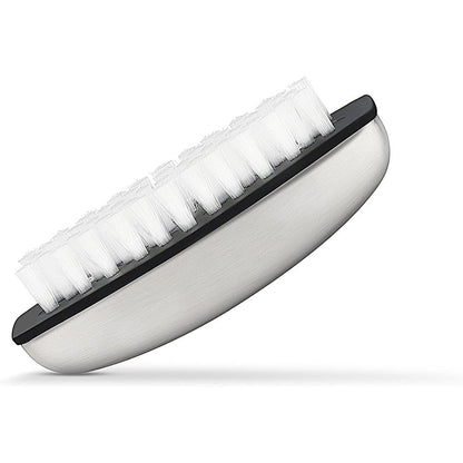 HONOMA stainless steel hand and nail brush cleaner front view on bathroom counter