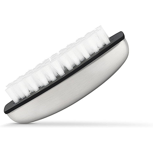 HONOMA stainless steel hand and nail brush cleaner front view on bathroom counter