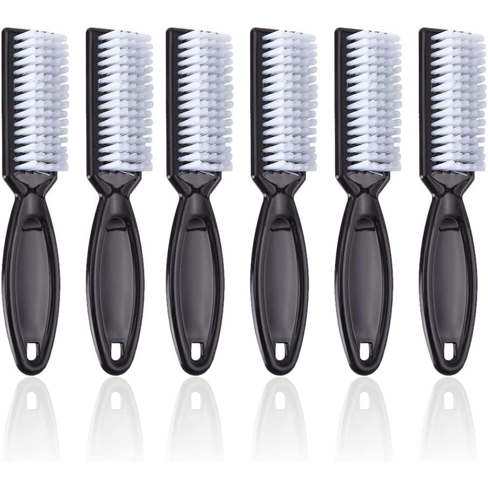 SQULIGT handle grip nail brush set in black showing front view of the packaging.