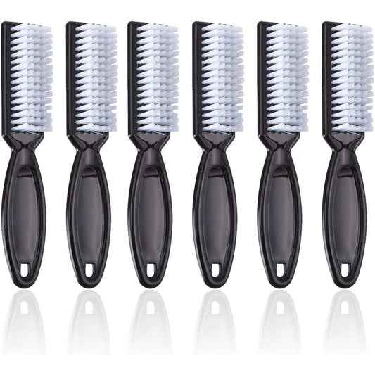 SQULIGT handle grip nail brush set in black showing front view of the packaging.