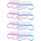 Yofan 12 Pack Handle Grip Nail Brush set front view