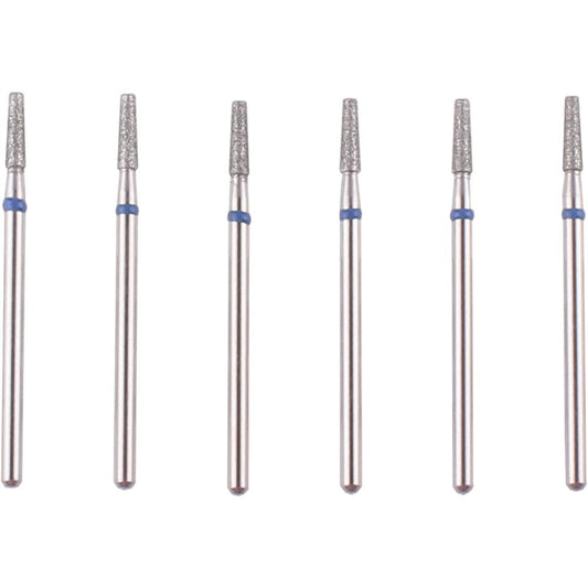 MZCMSL Tapered Barrel Cuticle Drill Bit Set front view with clear storage case