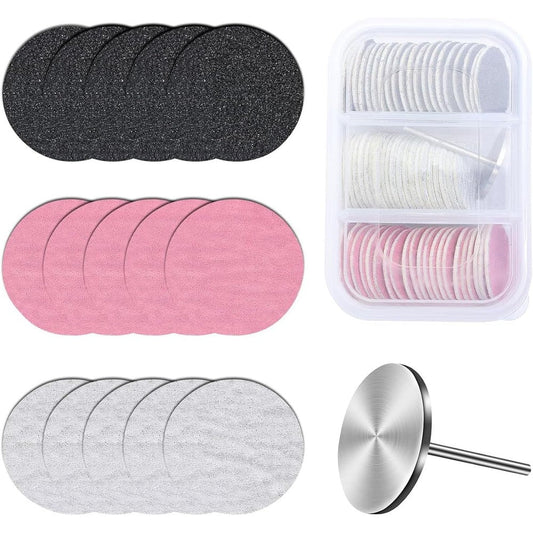 MelodySusie 60 Pcs Replacement Sandpaper Discs set front view