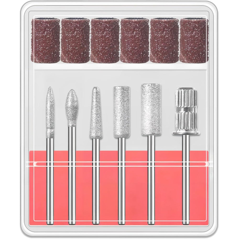 Zyvoreliax 6 Pcs Nail Drill Bits Set professional manicure kit