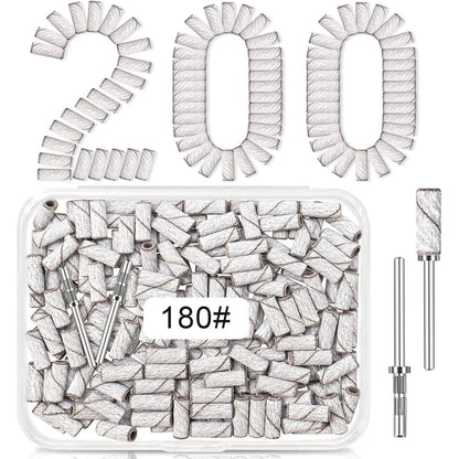Meteorock 180 grit mini sanding bands set front view