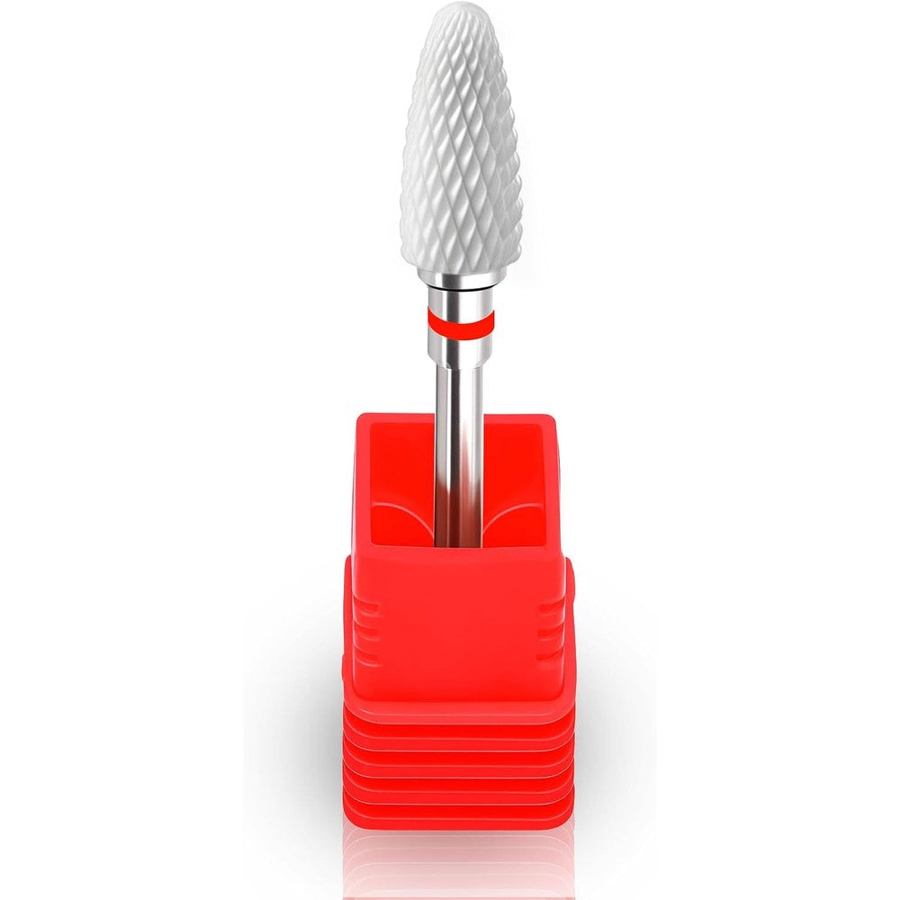 Fantexy ceramic nail drill bit fine cone front view