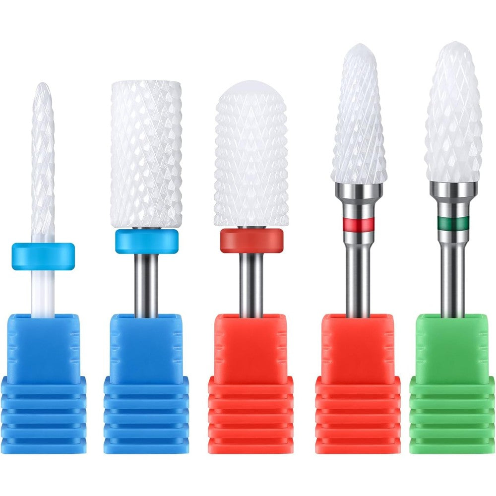 MelodySusie professional ceramic nail drill bits set front view