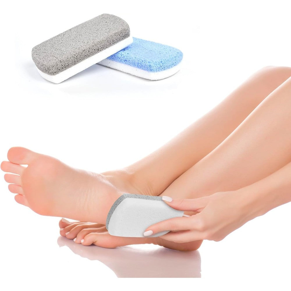 Kooshlo natural pumice stone 2 pack front view for pedicure