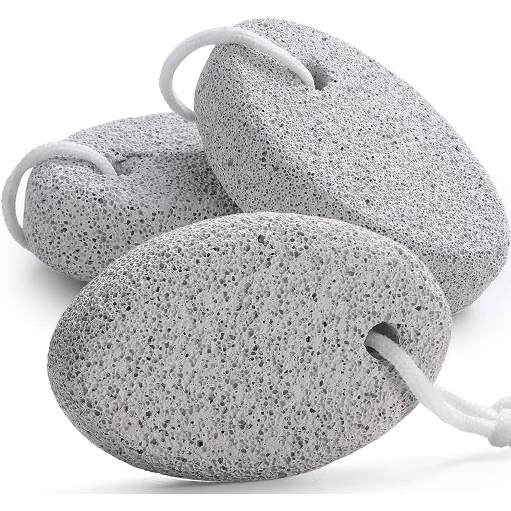 Borogo natural pumice stone 3-pack set for pedicure