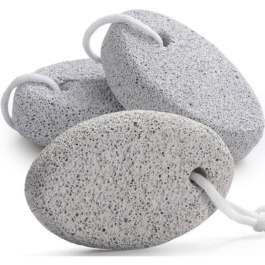 Borogo natural pumice stone 3-pack set for pedicure